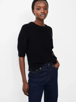 French Connection Jumpers & Cardigans-Lily Mozart Short Sleeve Jumper