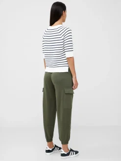 French Connection Jumpers & Cardigans-Lily Mozart Stripe Short Sleeve Jumper