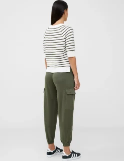 French Connection Jumpers & Cardigans-Lily Mozart Stripe Short Sleeve Jumper