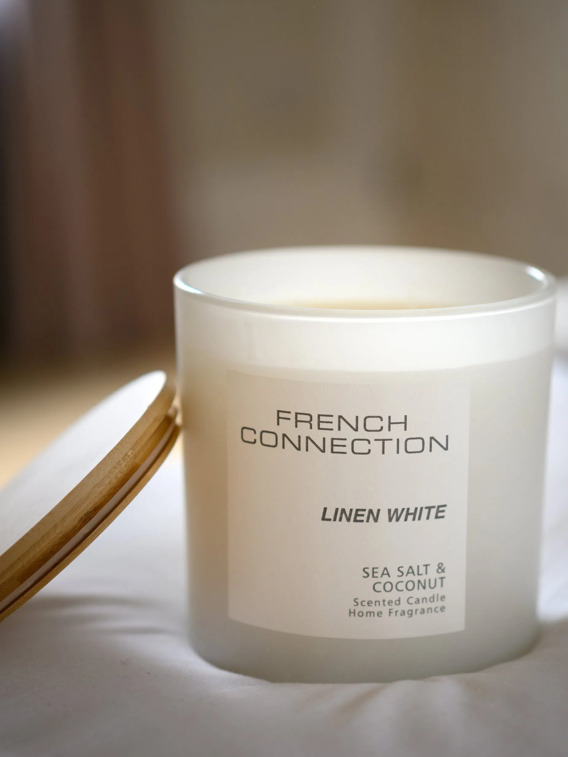 French Connection Home Accessories-Linen White Serenity 200g Candle
