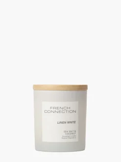 French Connection Home Accessories-Linen White Serenity 322g Candle