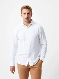French Connection Shirts-Long Sleeve Linen Blend Shirt
