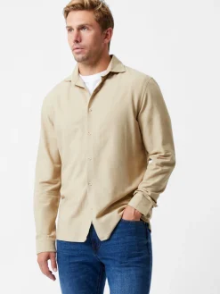 French Connection Shirts-Long Sleeve Linen Blend Shirt