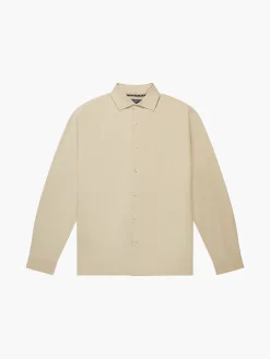 French Connection Shirts-Long Sleeve Linen Blend Shirt