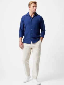 French Connection Shirts-Long Sleeve Linen Blend Shirt