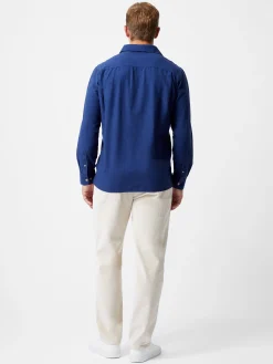 French Connection Shirts-Long Sleeve Linen Blend Shirt