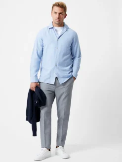 French Connection Shirts-Long Sleeve Linen Blend Shirt