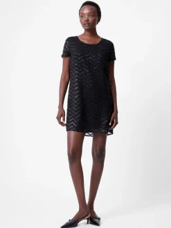 French Connection Party Dresses-Lurex Georgette Mini Shift Dress