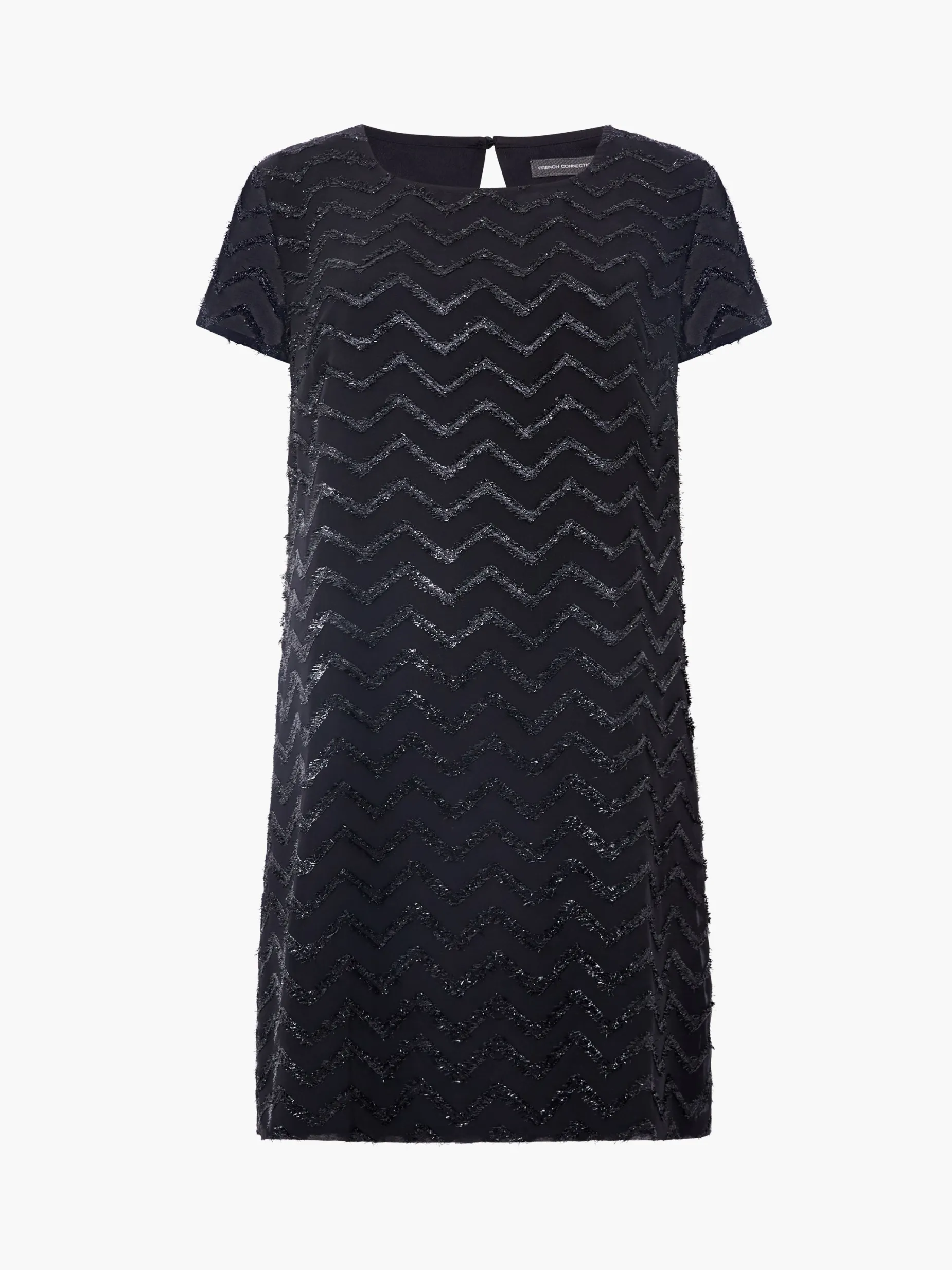 French Connection Party Dresses-Lurex Georgette Mini Shift Dress