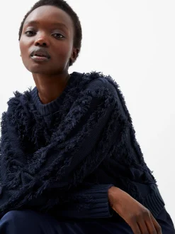 French Connection Jumpers & Cardigans-Malika Fringed Jumper