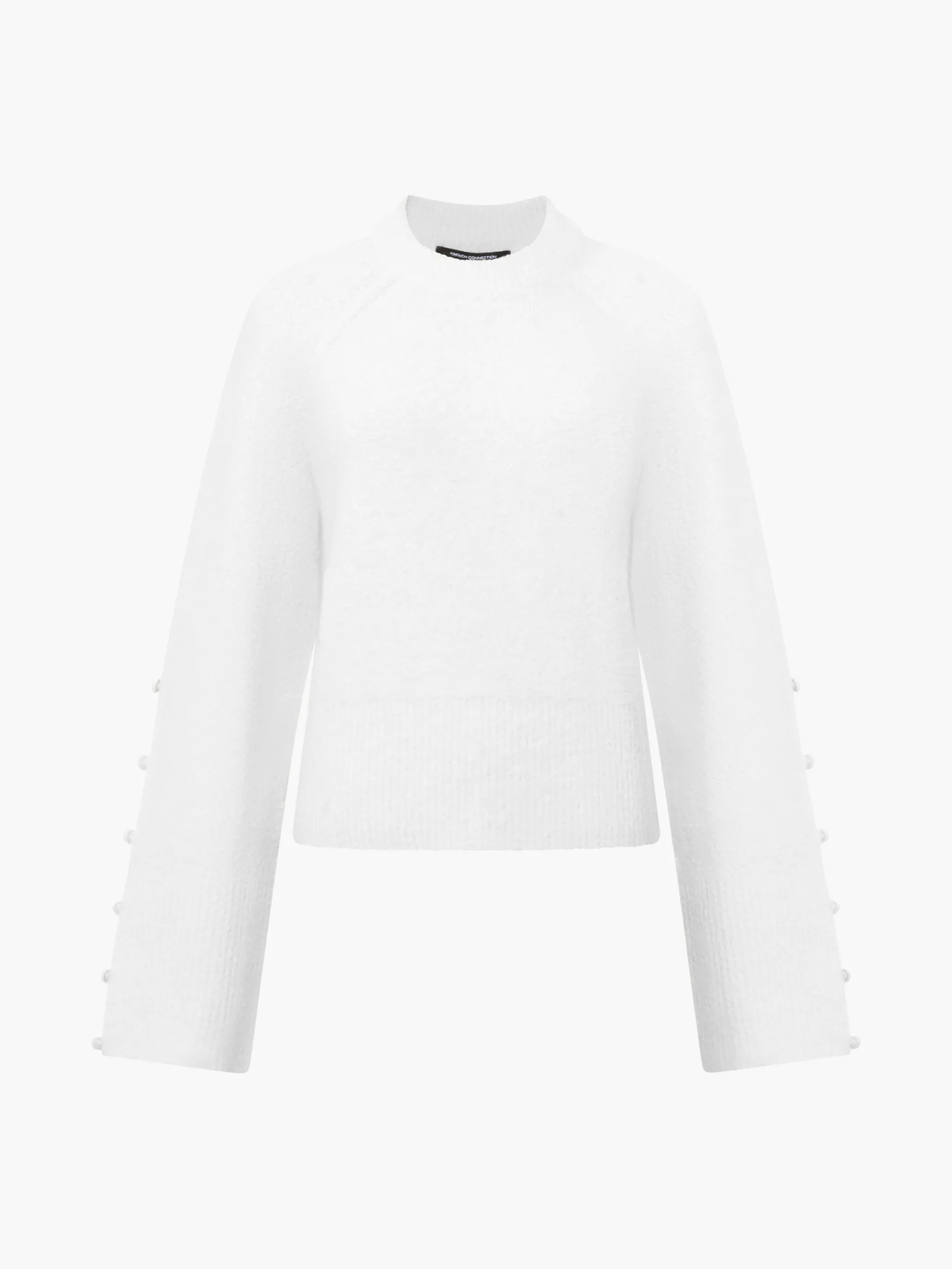 French Connection Jumpers & Cardigans-Melissa Boucle Button Detail Sleeve Jumper