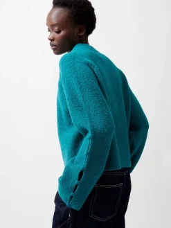 French Connection Jumpers & Cardigans-Melissa Boucle Button Detail Sleeve Jumper