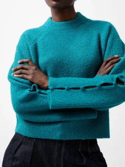 French Connection Jumpers & Cardigans-Melissa Boucle Button Detail Sleeve Jumper