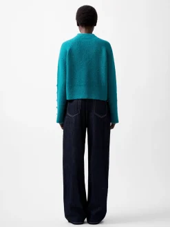 French Connection Jumpers & Cardigans-Melissa Boucle Button Detail Sleeve Jumper