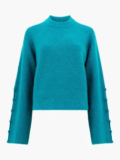 French Connection Jumpers & Cardigans-Melissa Boucle Button Detail Sleeve Jumper