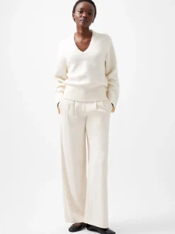 French Connection Jumpers & Cardigans-Melissa Boucle V-Neck Jumper