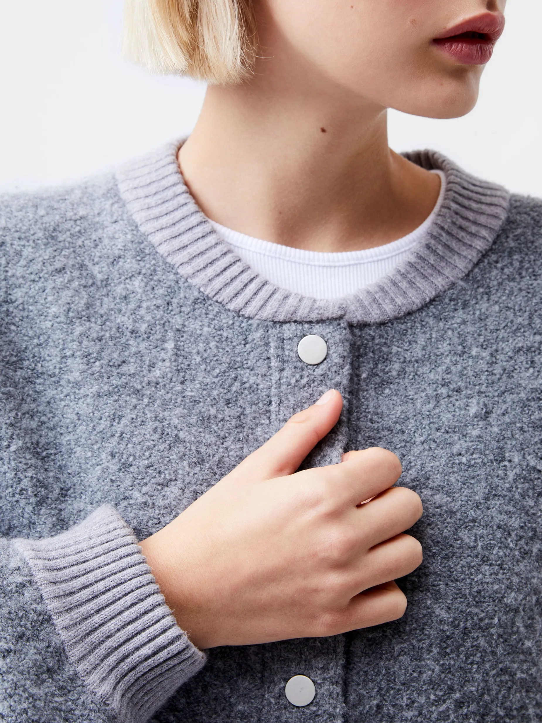 French Connection Jumpers & Cardigans|Coats & Jackets-Melissa Knit Bomber Jacket