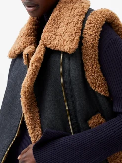 French Connection Coats & Jackets-Mery Denim Gilet
