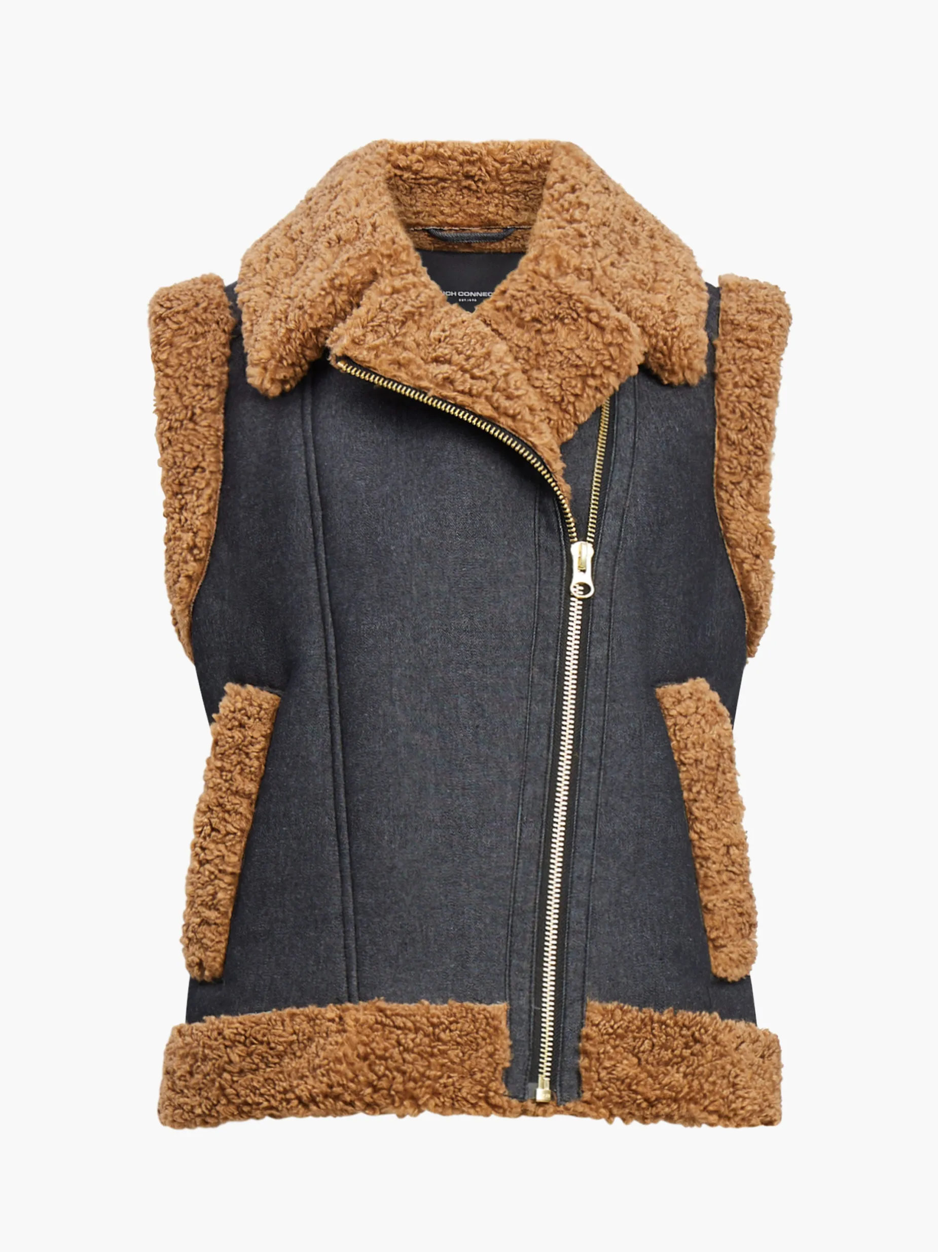 French Connection Coats & Jackets-Mery Denim Gilet