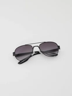 French Connection Sunglasses-Metal D-Frame Sunglasses