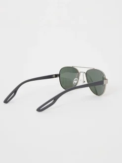 French Connection Sunglasses-Metal D-Frame Sunglasses