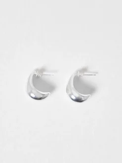 Women French Connection Jewellery|Jewellery-Metal Half Hoop Earrings