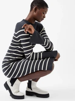 French Connection Dresses|Midi Dresses-Milena Striped Knit Midi Dress