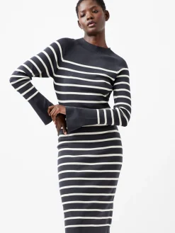 French Connection Dresses|Midi Dresses-Milena Striped Knit Midi Dress