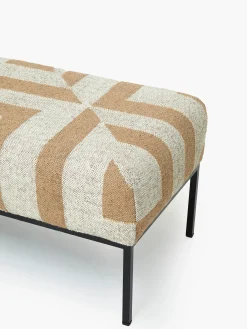French Connection Furniture-Mocha Sundial Ottoman Bench