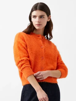 French Connection Jumpers & Cardigans-Molly Feather Long Sleeve Cardigan