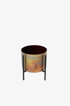 French Connection Home Accessories|Planters-Molten Copper Desktop Planter