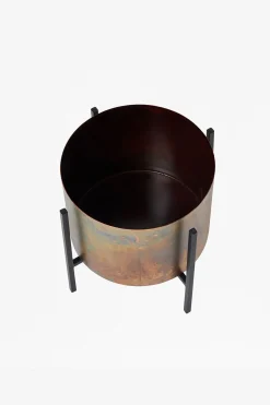 French Connection Home Accessories|Planters-Molten Copper Desktop Planter