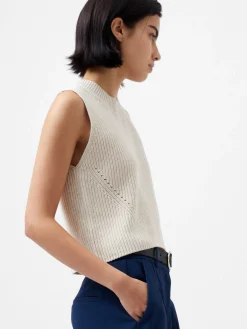 French Connection Jumpers & Cardigans-Mozart Knit Crew Neck Sleeveless Vest