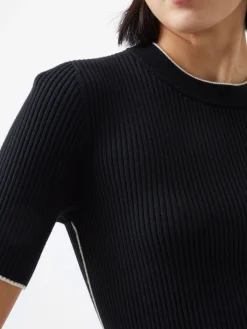 French Connection Jumpers & Cardigans-Mozza Short Sleeve Jumper