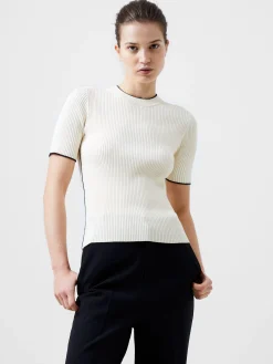 French Connection Jumpers & Cardigans-Mozza Short Sleeve Jumper