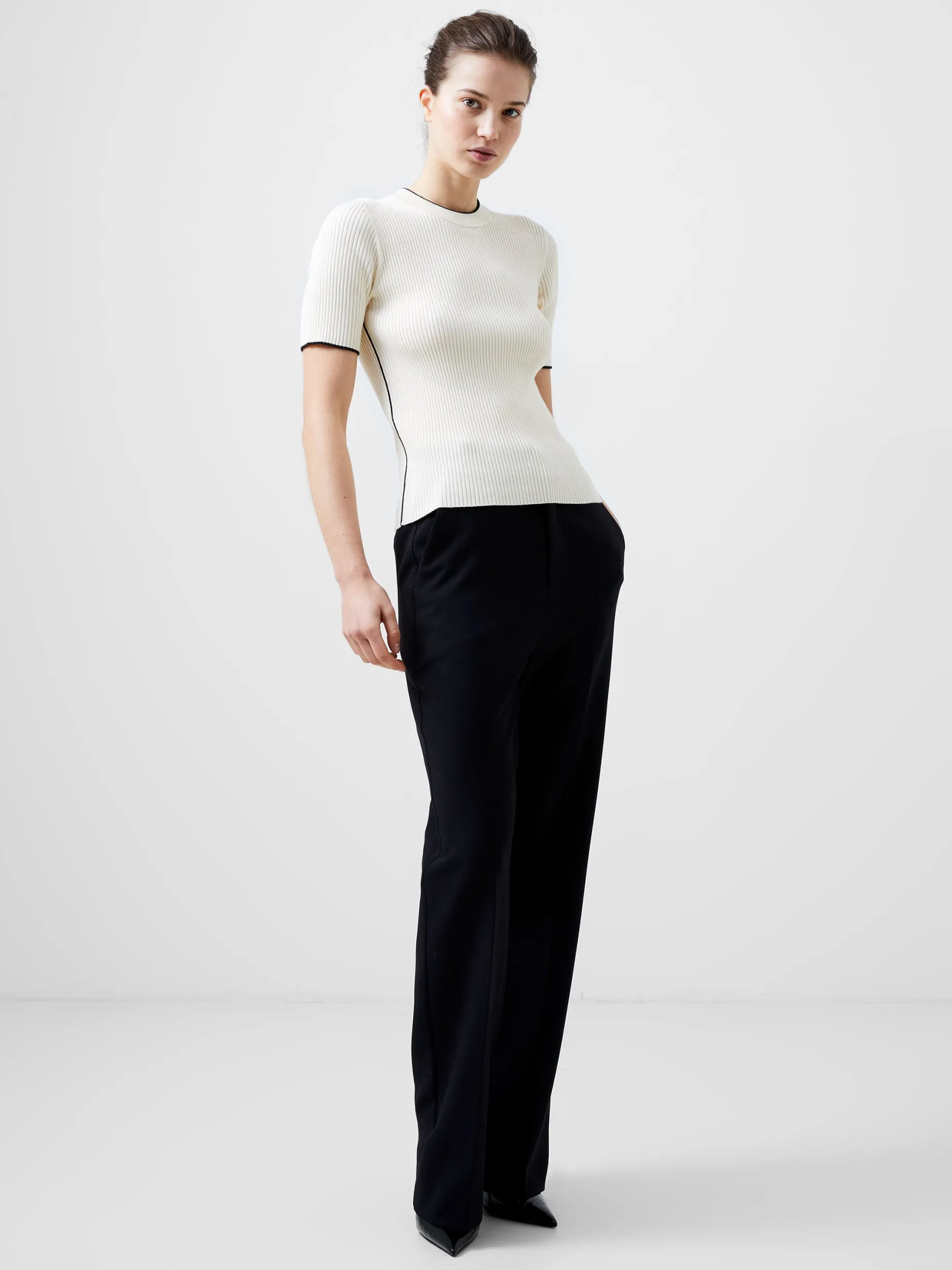 French Connection Jumpers & Cardigans-Mozza Short Sleeve Jumper