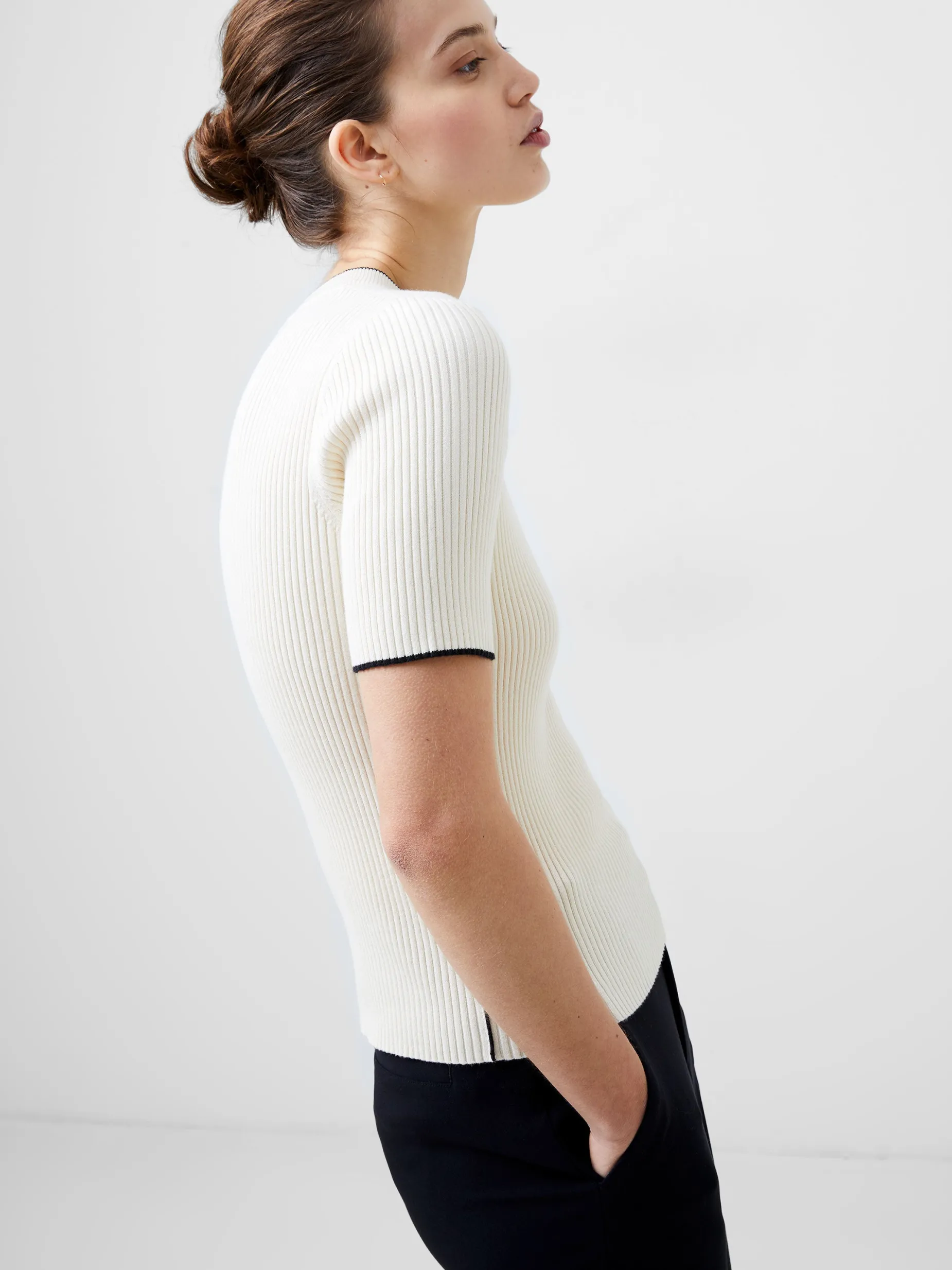French Connection Jumpers & Cardigans-Mozza Short Sleeve Jumper