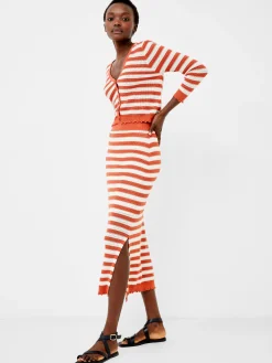 French Connection Co-Ords-Nesta Stripe Midi Skirt