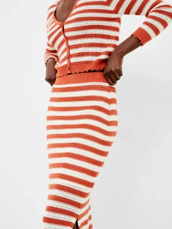 French Connection Co-Ords-Nesta Stripe Midi Skirt