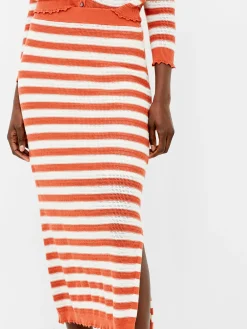 French Connection Co-Ords-Nesta Stripe Midi Skirt