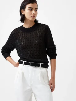 French Connection Jumpers & Cardigans-Niko Open Knit Long Sleeve Jumper
