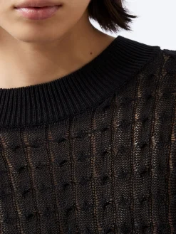 French Connection Jumpers & Cardigans-Niko Open Knit Long Sleeve Jumper