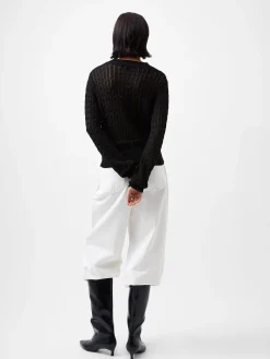French Connection Jumpers & Cardigans-Niko Open Knit Long Sleeve Jumper