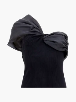 French Connection Tops|Jeans & A Nice Top-Noelani Asymmetrical Organza Off Shoulder Top