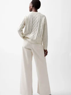 French Connection Jumpers & Cardigans-Otilia Foil Cable Knit Jumper