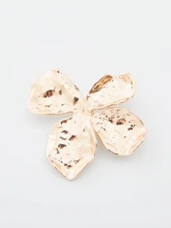 Women French Connection Jewellery|Jewellery-Oversized Hammered Flower Stud Earrings