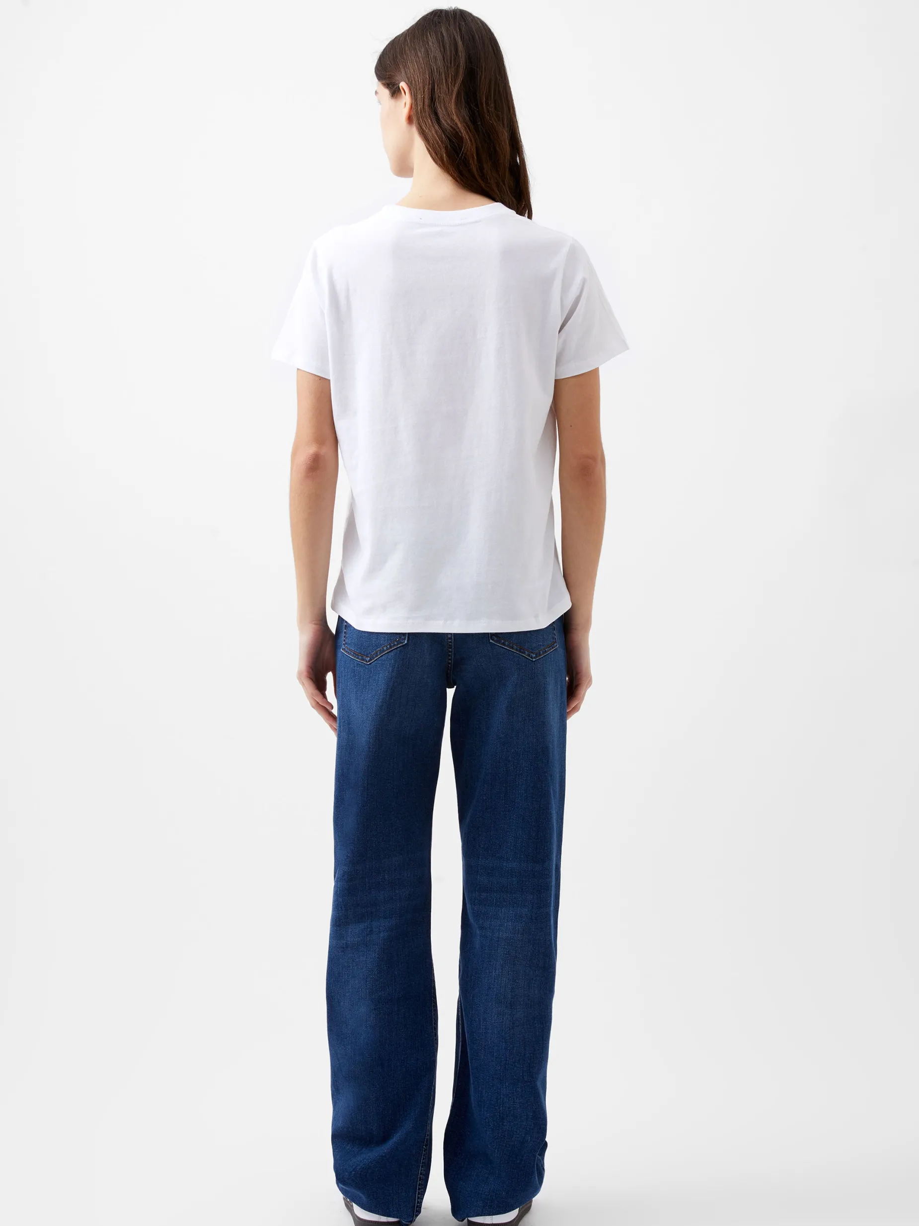 French Connection Tops-Paris Rose Embroidery T-Shirt