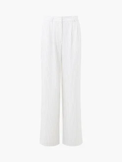 Women French Connection Trousers|Co-Ords-Pinstripe High Waisted Trousers
