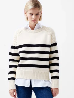 French Connection Jumpers & Cardigans-Quinley Stripe Jumper