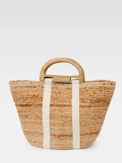 Women French Connection Bags & Purses|Bags & Purses-Raffia Basket Bag
